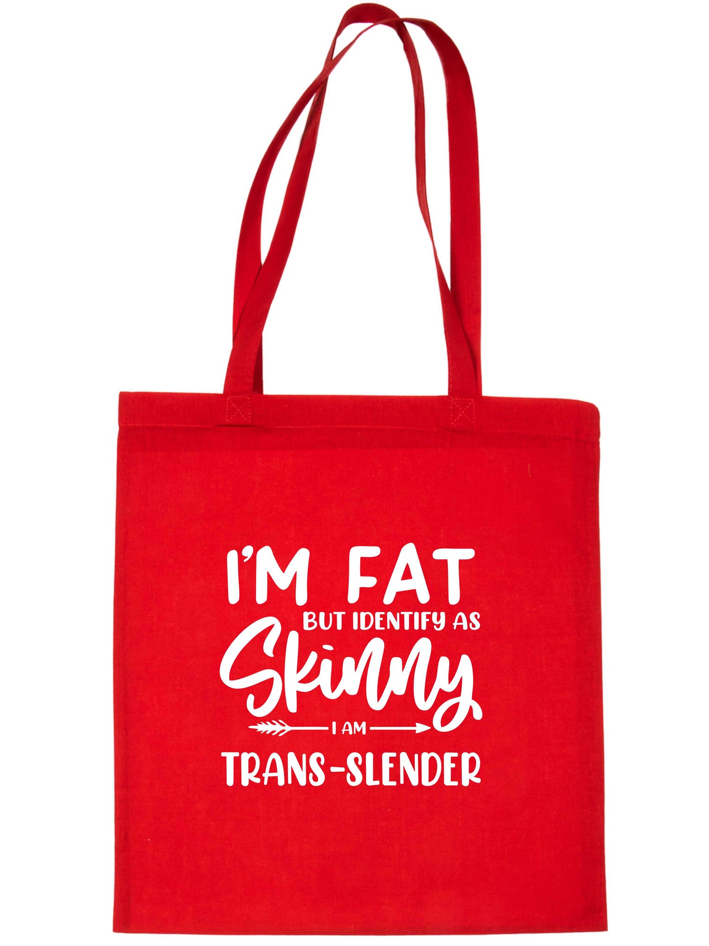 I'm Fat But Identify As Skinny Tote Bag Gift Resuable Shopping Bag