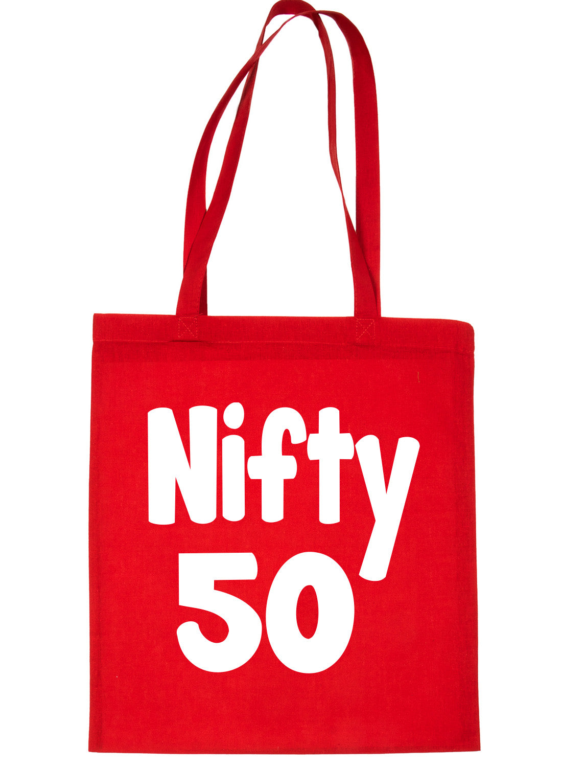 Nifty 50 50th Birthday Age 50 Bag For Life Shopping Tote Bag Ladies Gift