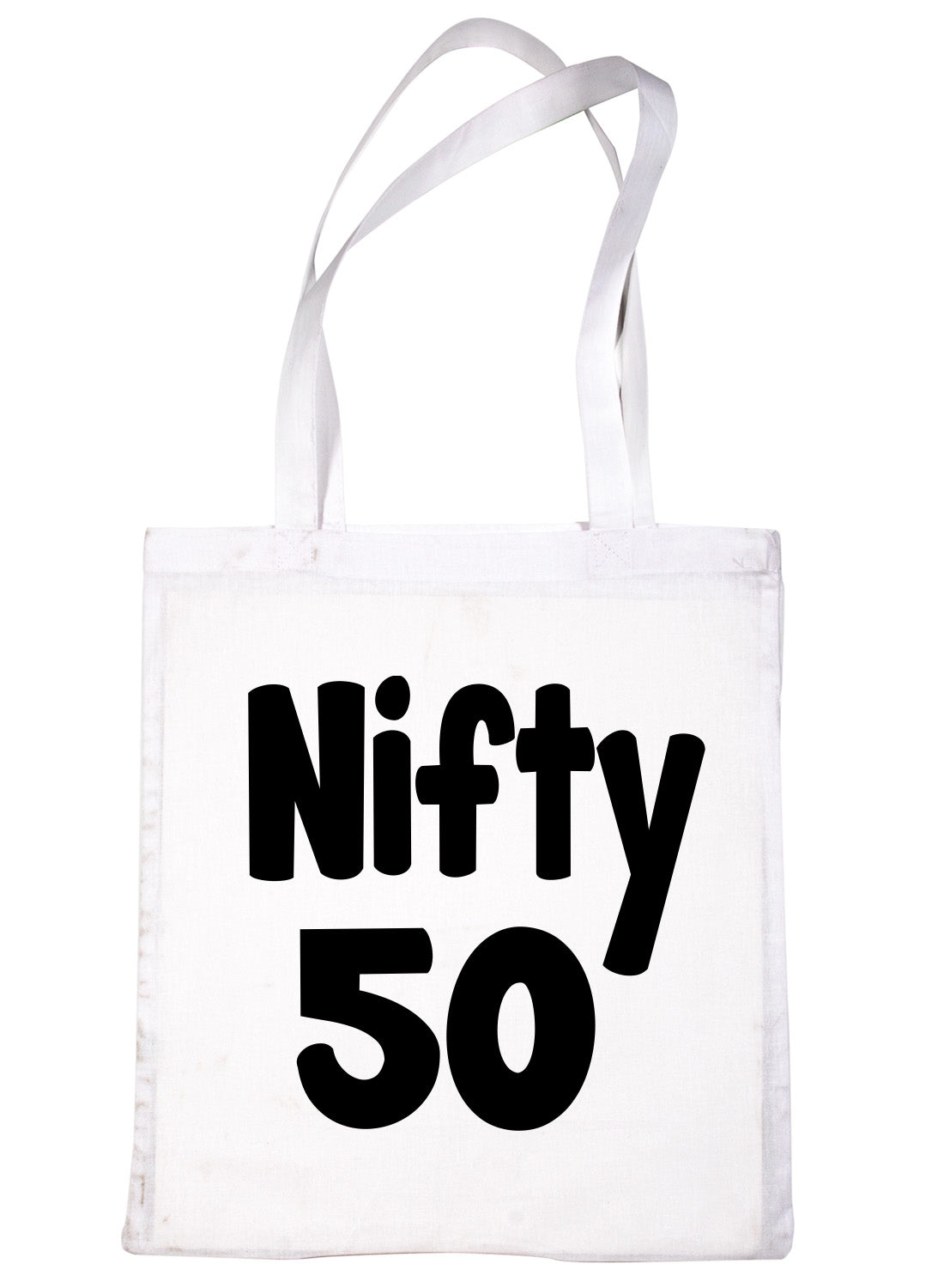 Nifty 50 50th Birthday Age 50 Bag For Life Shopping Tote Bag Ladies Gift