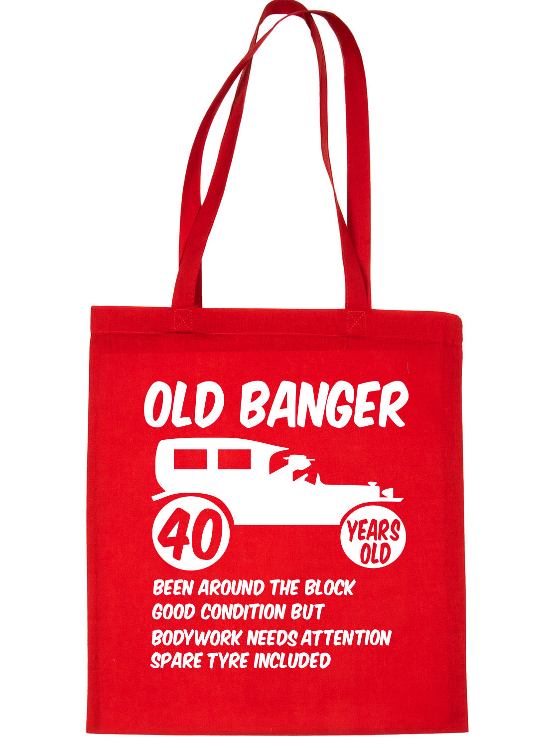 40th Old Banger Birthday Age 40 Bag For Life Shopping Tote Bag Ladies Gift