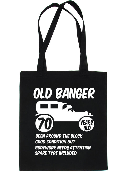 70th Old Banger Birthday Age 70 Bag For Life Shopping Tote Bag Ladies Gift