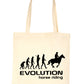 Evolution Of Horse Riding Pony Bag For Life Shopping Tote Bag Ladies Gift