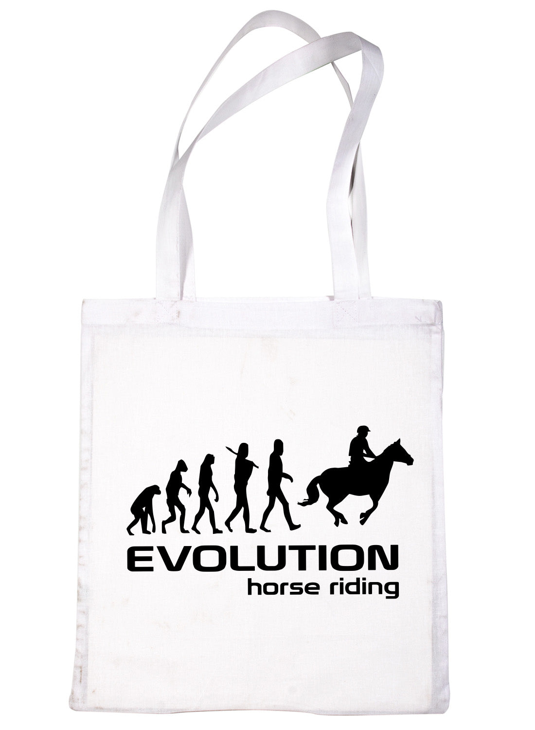 Evolution Of Horse Riding Pony Bag For Life Shopping Tote Bag Ladies Gift