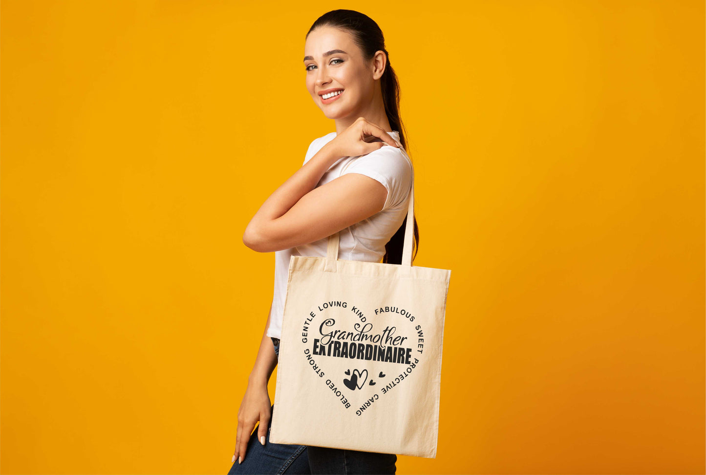 Grandmother Extraordinaire Funny Bag For Life Shopping Tote Bag