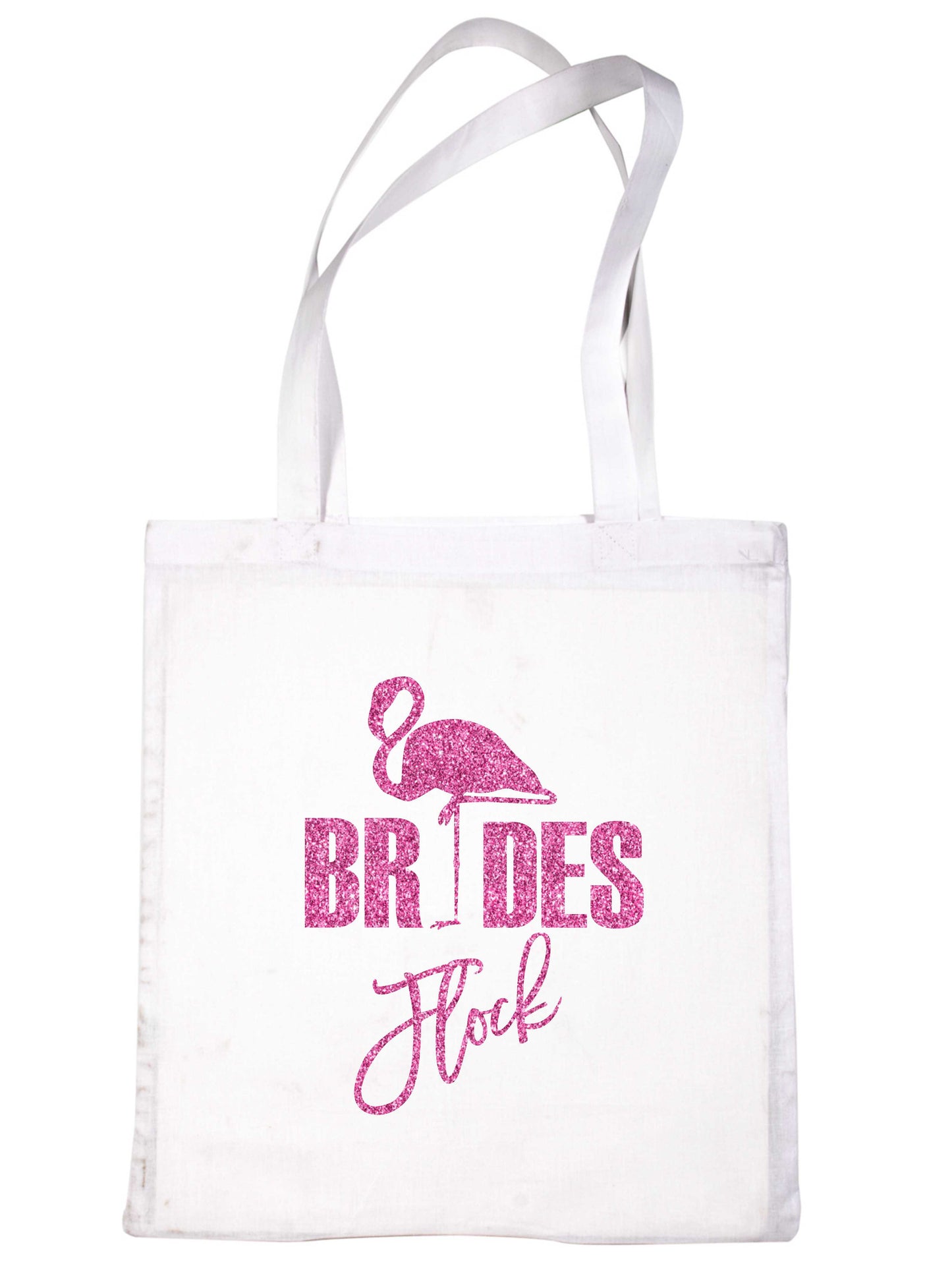 Flamingo Bride's Flock Wedding Favours Bags Hen Party Gift Funny Shopping Tote