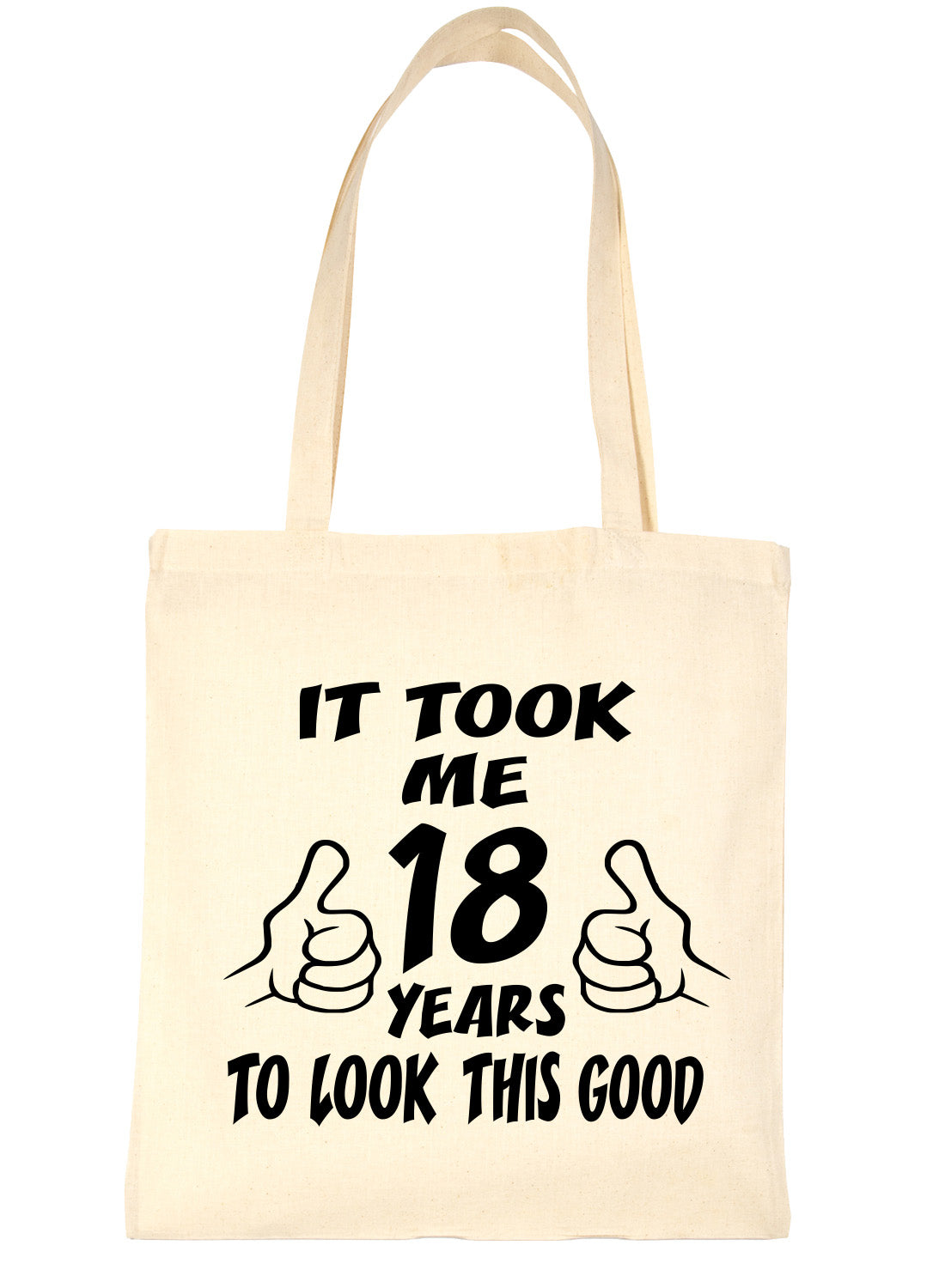 Birthday It Took 18 Years To Look This Good Shopping Tote Bag Ladies Gift