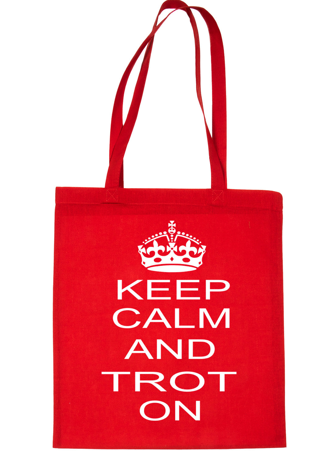 Keep Calm and Trot On Horse Riding Shopping Tote Bag Ladies Gift