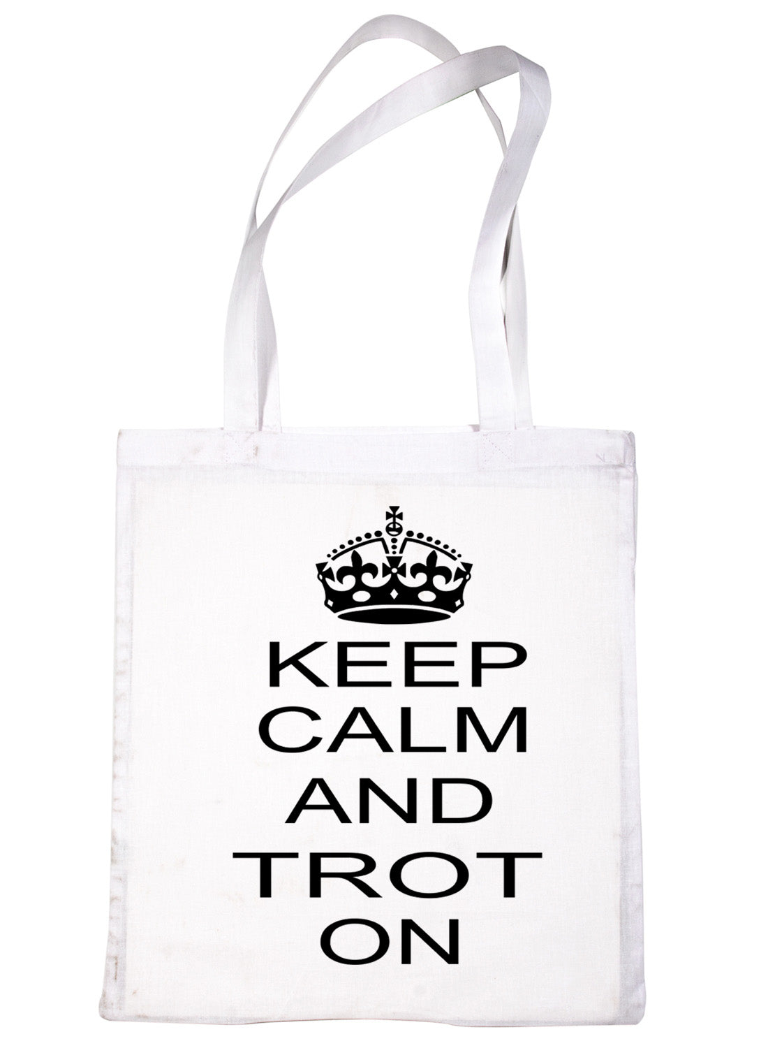 Keep Calm and Trot On Horse Riding Shopping Tote Bag Ladies Gift