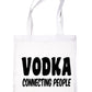 Vodka Connecting Funny Hen Party Shopping Tote Bag Ladies Gift