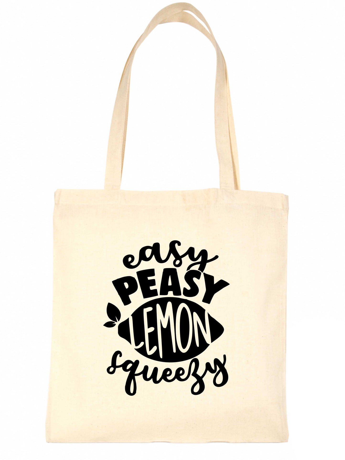 Easy Peasy Lemon Squeezy Funny Ladies Kitchen Reusable Shopping Tote Bag