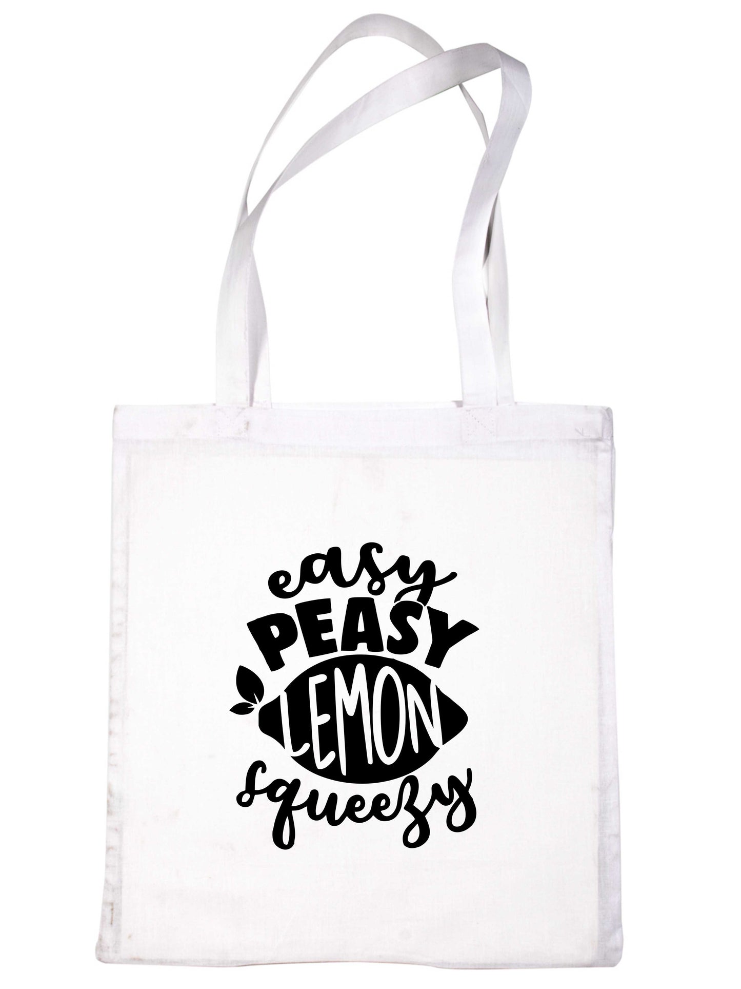 Easy Peasy Lemon Squeezy Funny Ladies Kitchen Reusable Shopping Tote Bag