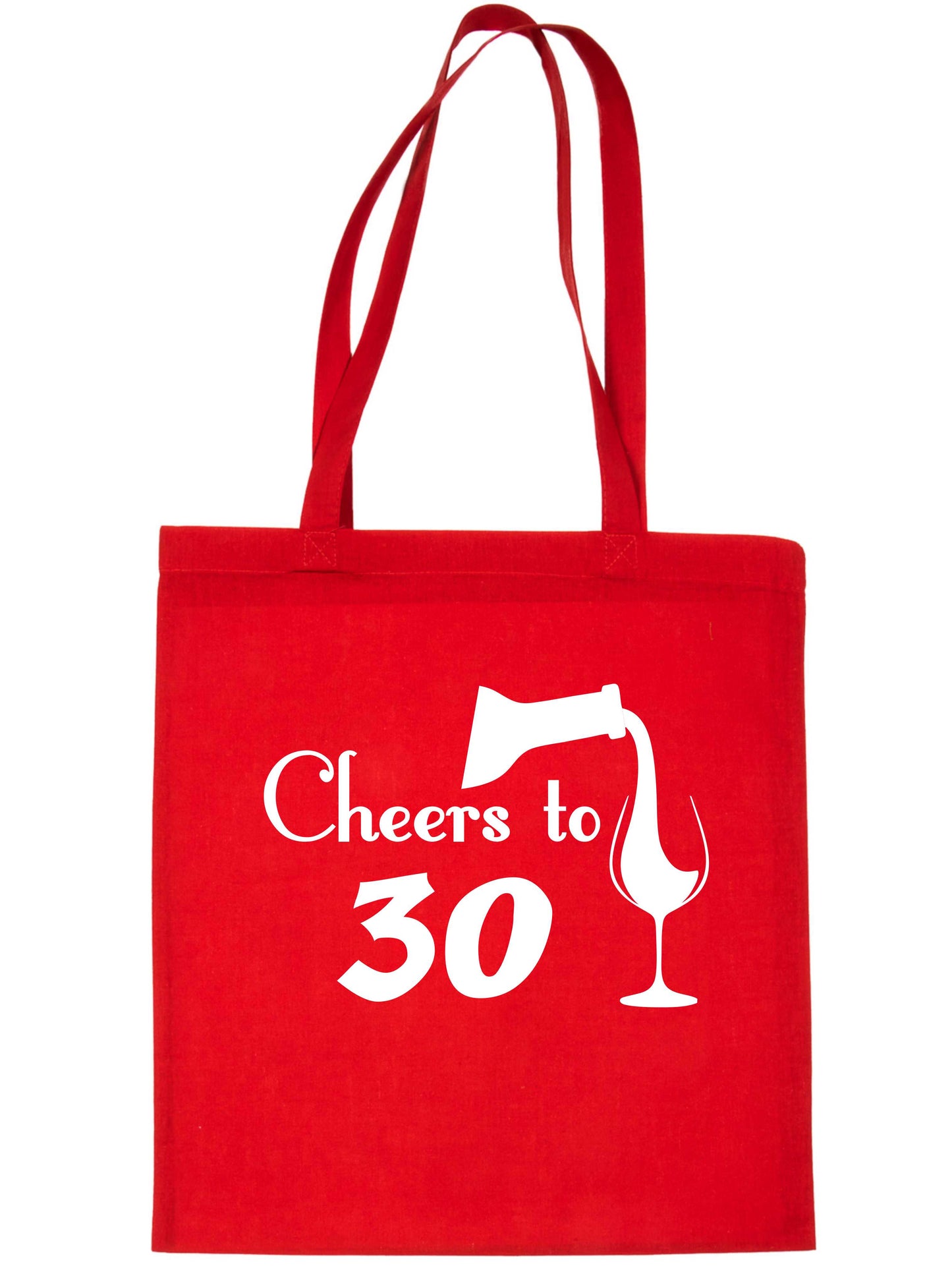 Cheers to Being 30 Birthday Gift For 30 Year Old Reusable Shopping Tote Bag