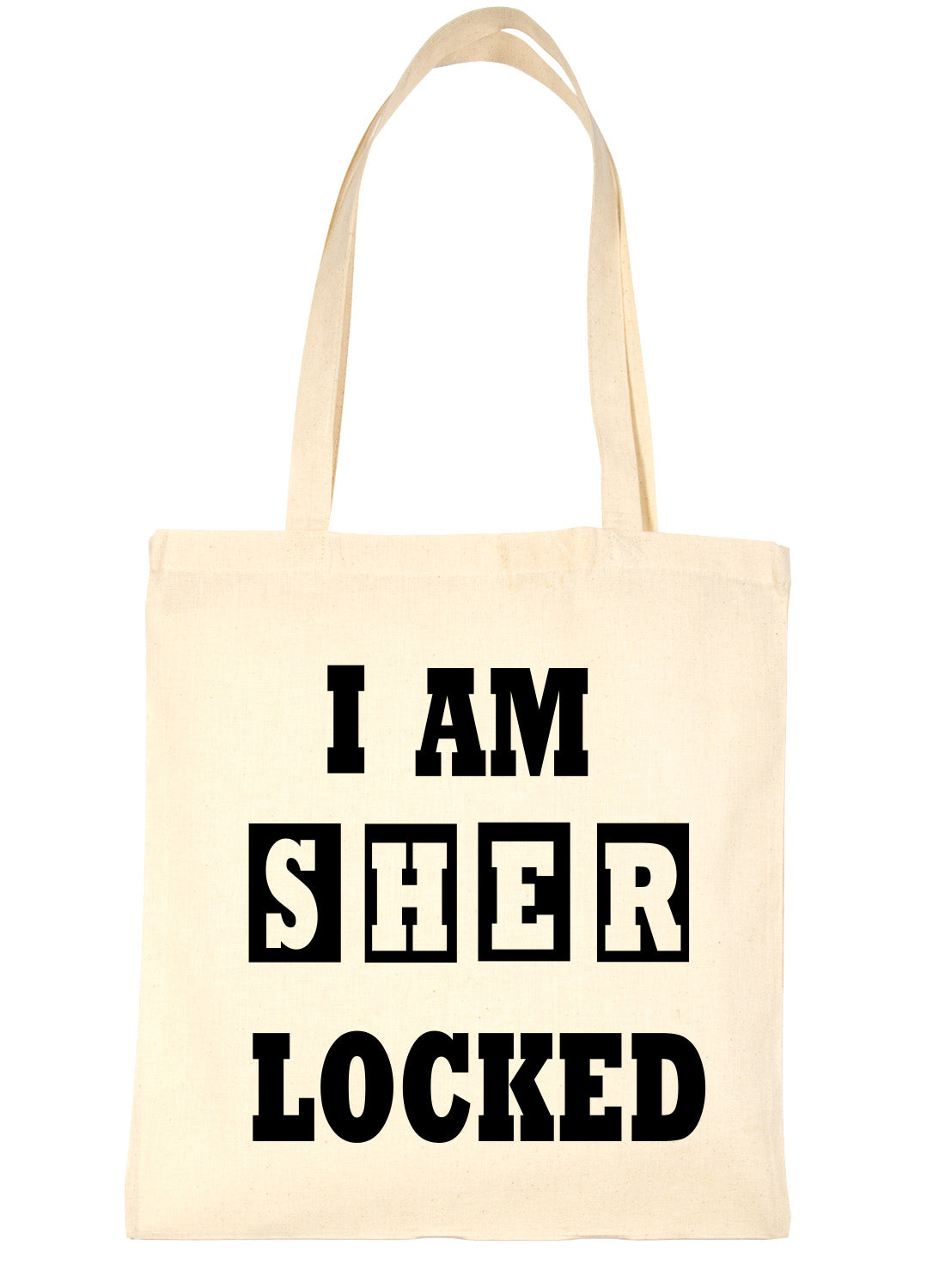 Sher-Locked Sherlock Holmes Shopping Tote Bag