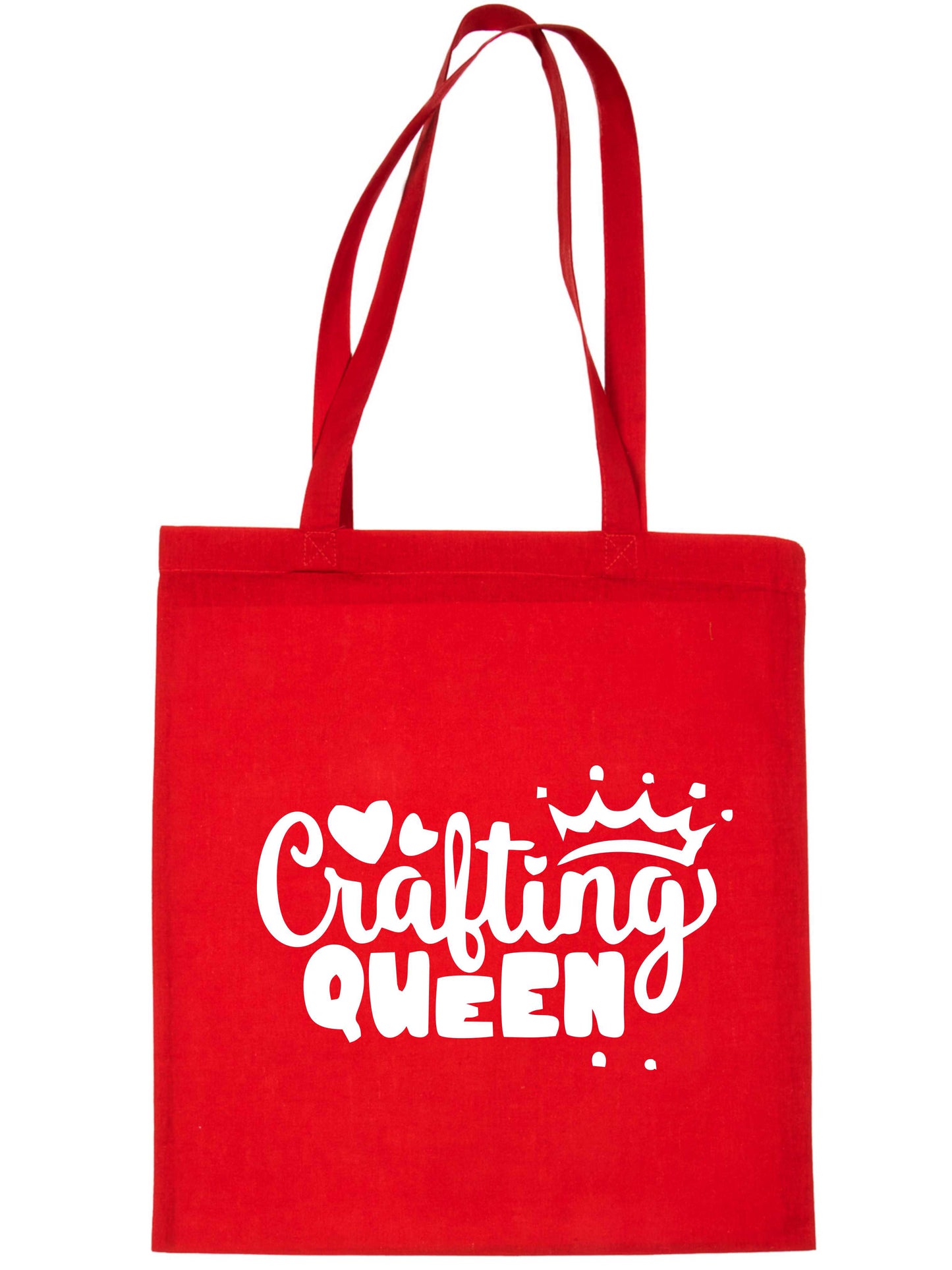 Crafting Queen Knitting Crochet Slogan Ladies Reusable Shopping Tote Bag
