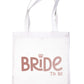 Bride To Be In Rose Gold Print Hen Party Wedding Gift Resuable Shopping Bag