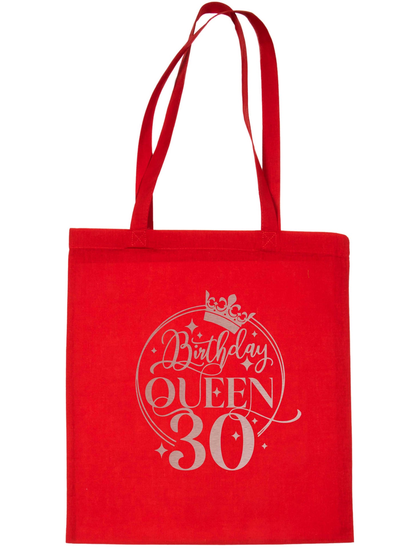 Birthday Queen 30 In Rose Gold Print 30th Birthday Gift Resuable Shopping Bag