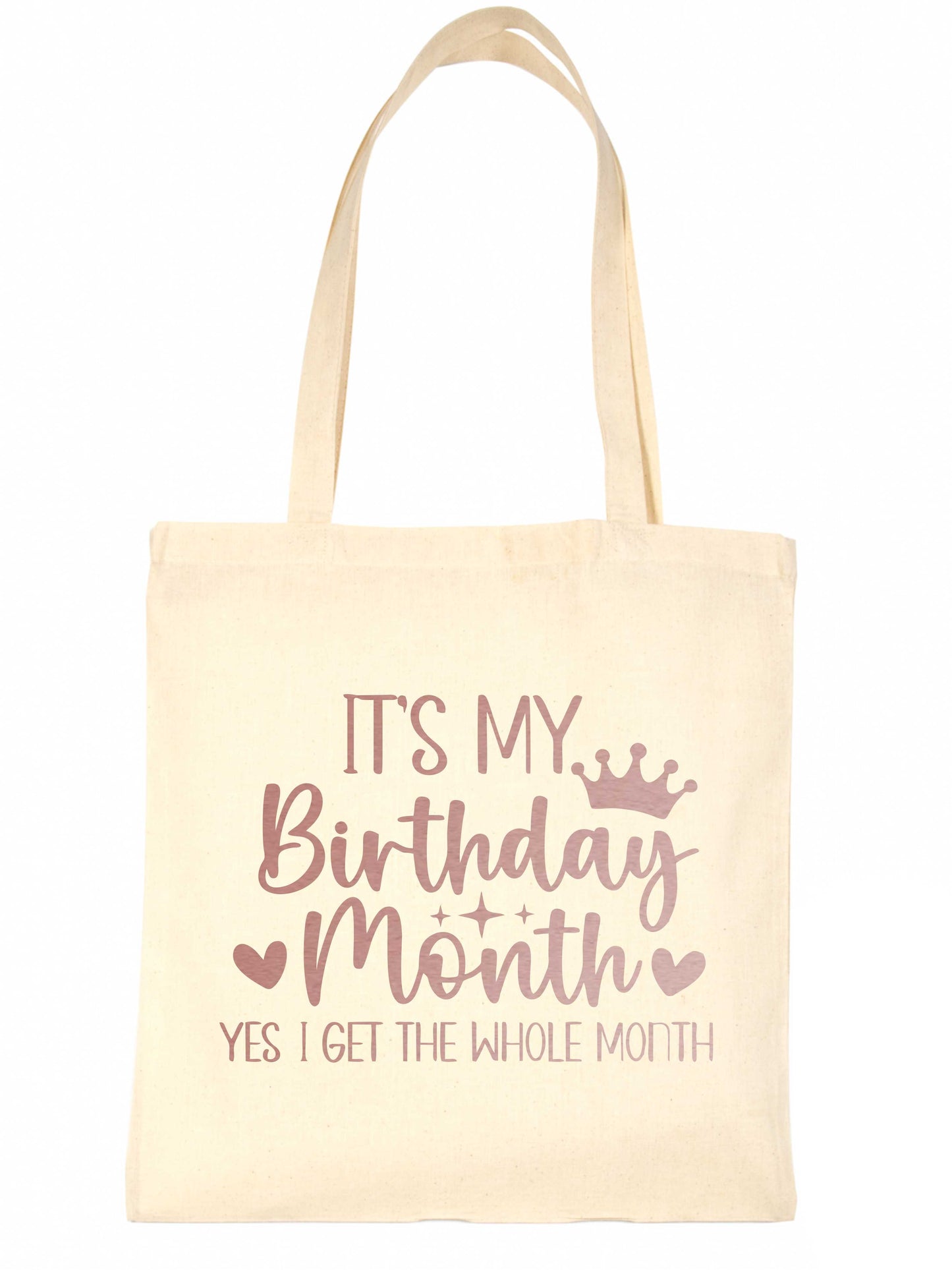 It's My Birthday Month In Rose Gold Print Birthday Gift Resuable Shopping Bag