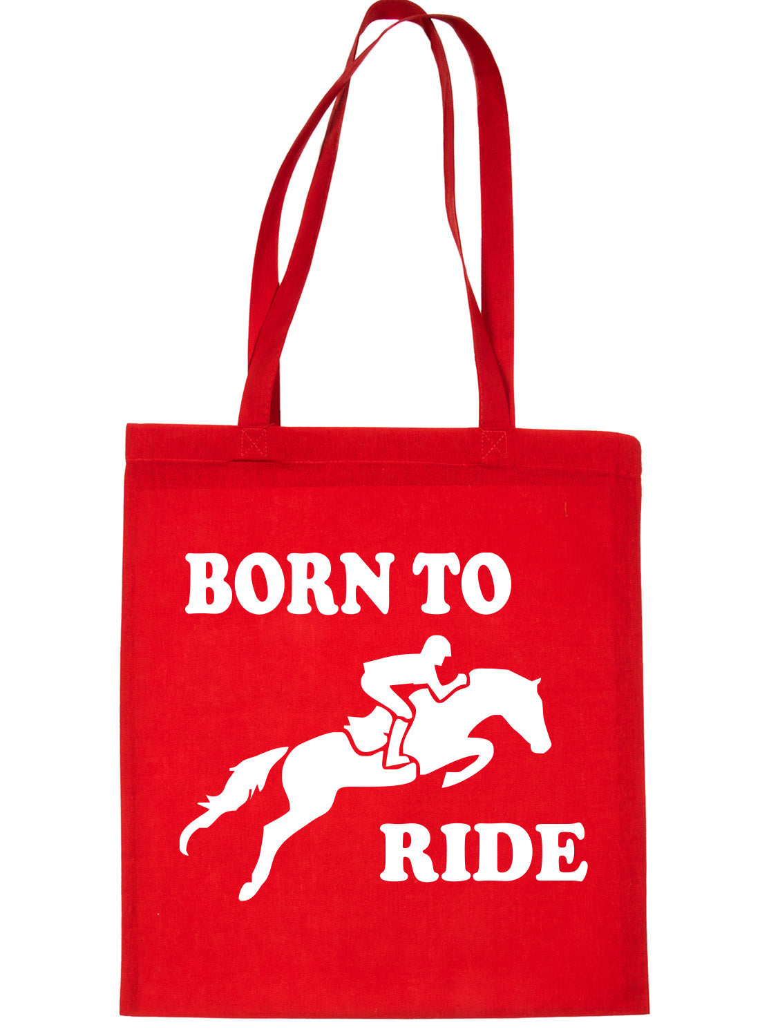 Born To Ride Horse Riding Ponies Shopping Tote Bag Ladies Gift