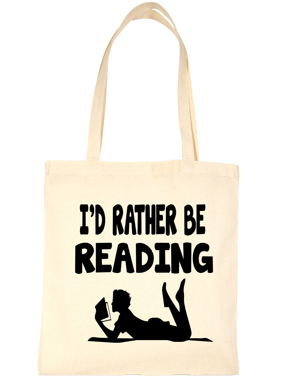 I'd Rather Be Reading Shopping Tote Bag Ladies Gift