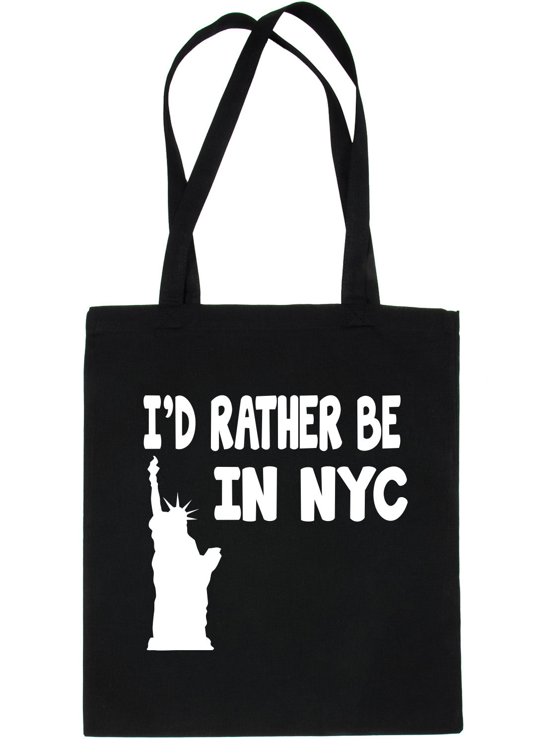 I'd Rather Be In New York NYC Shopping Tote Bag Ladies Gift