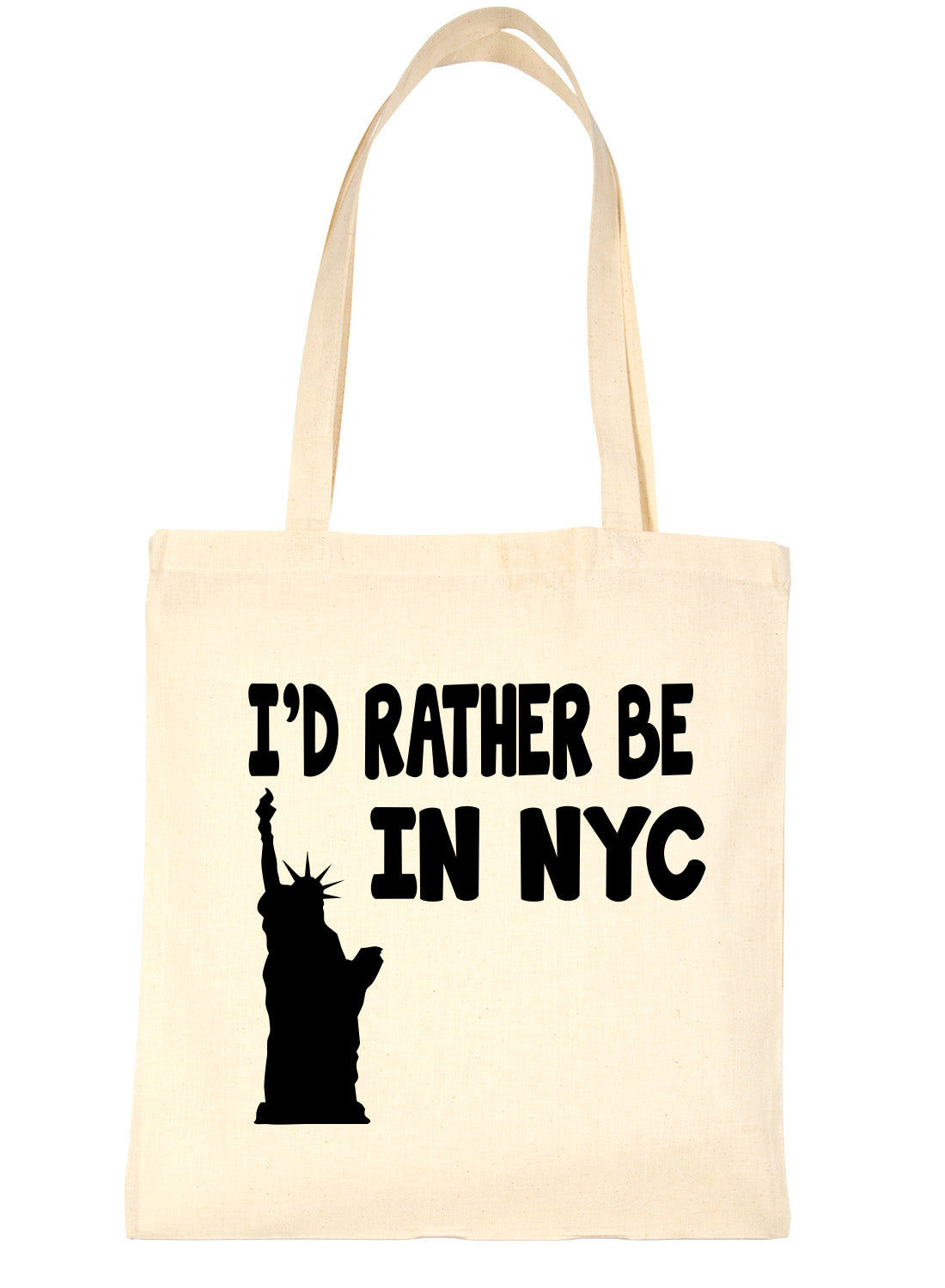 I'd Rather Be In New York NYC Shopping Tote Bag Ladies Gift