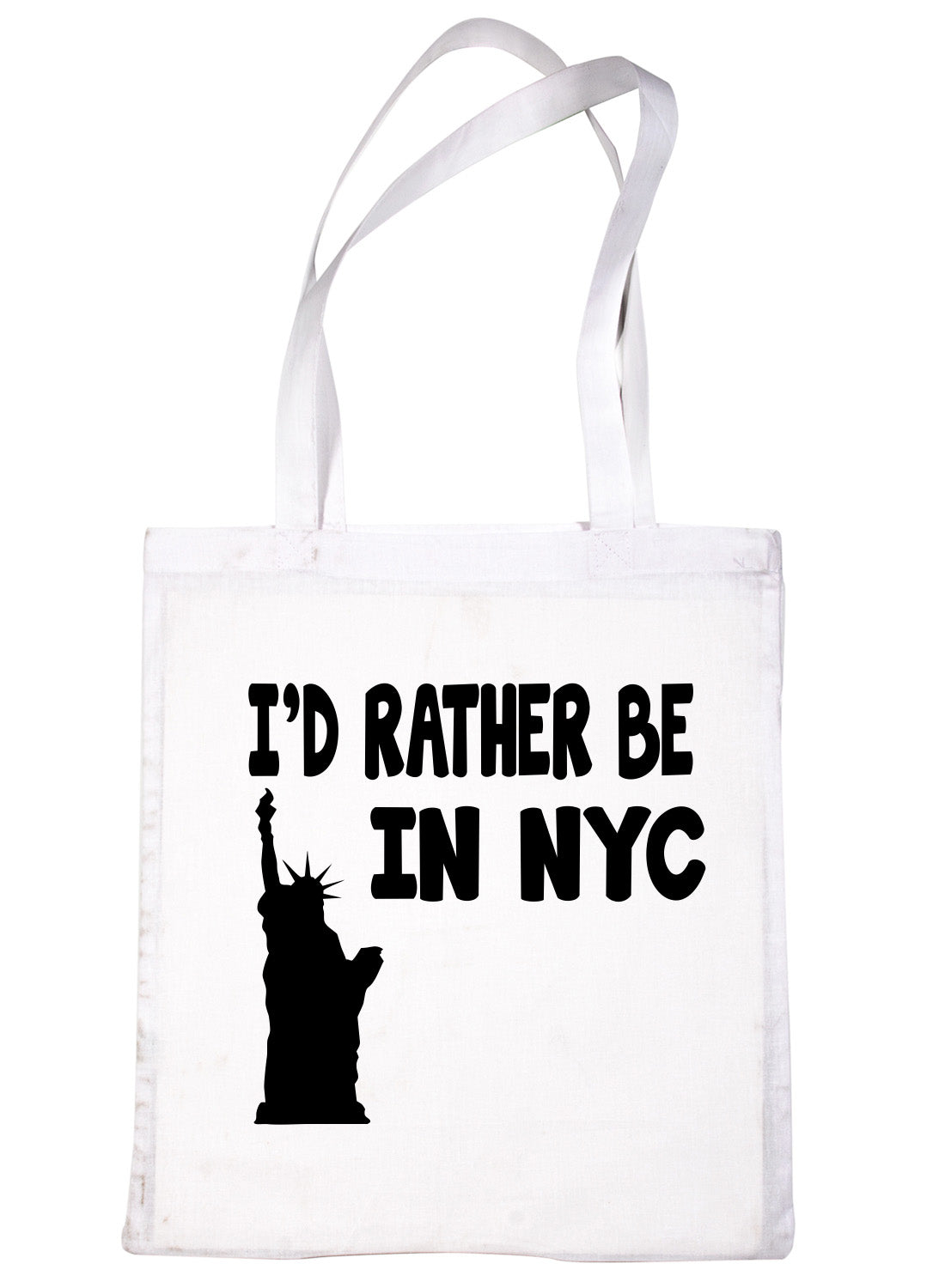 I'd Rather Be In New York NYC Shopping Tote Bag Ladies Gift