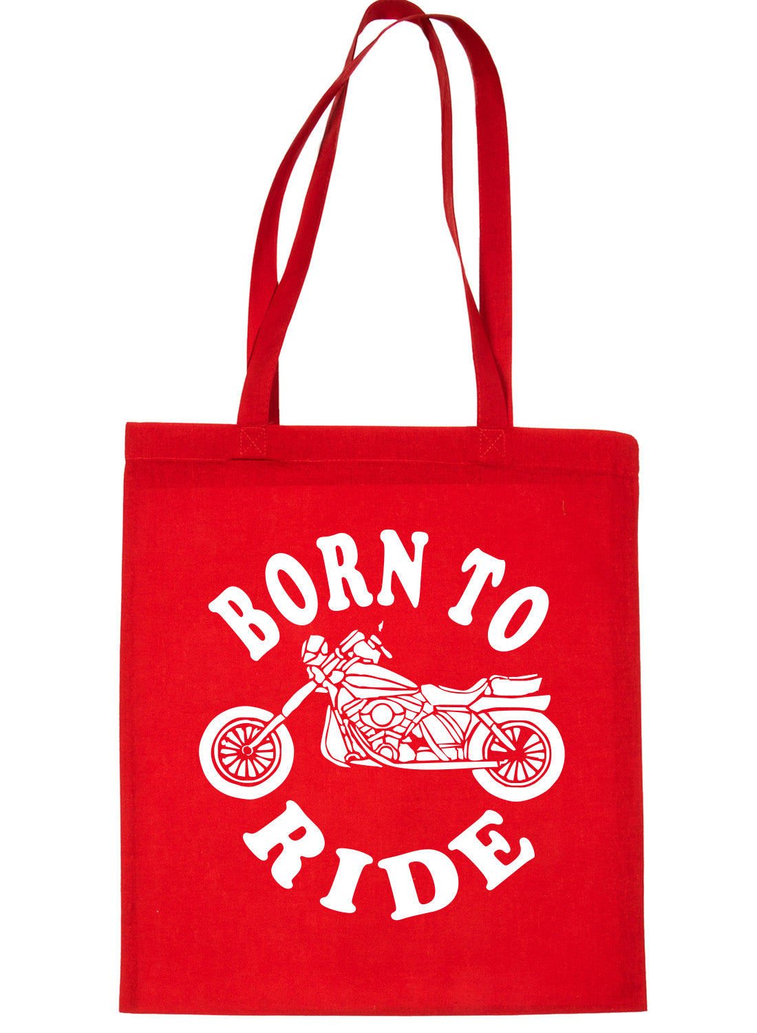 Born To Ride Motorbike Biker Shopping Tote Bag Ladies Gift