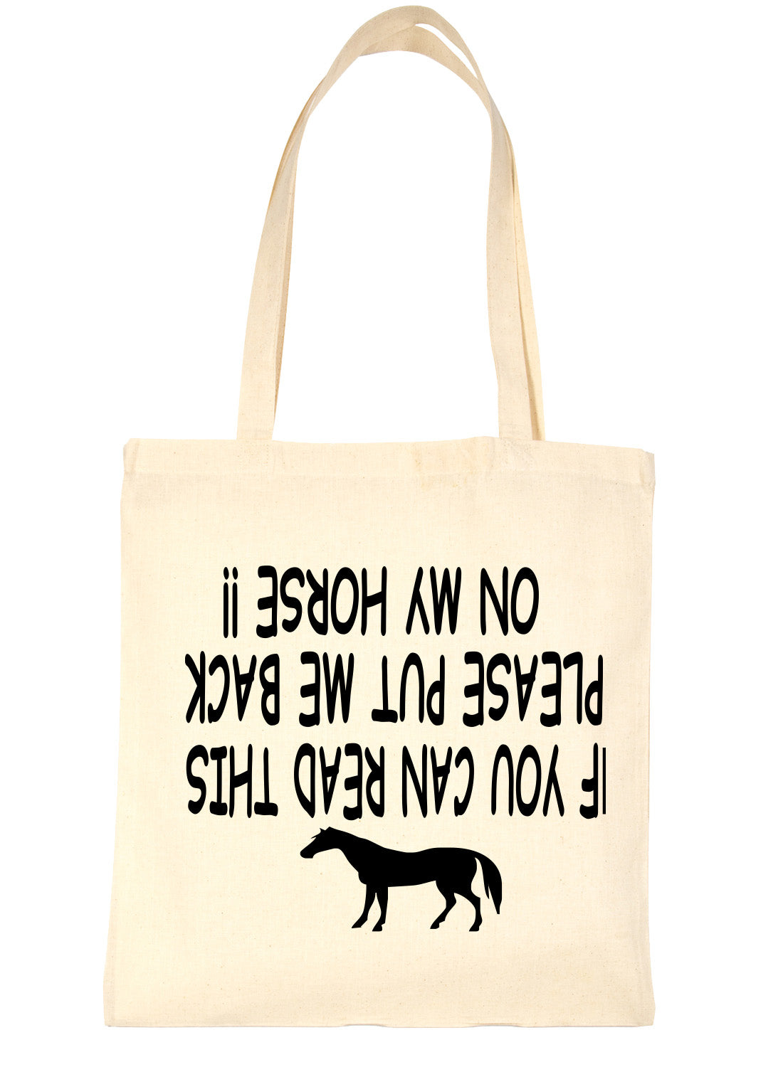 IF You Can Read This Put Me On Horse Riding Shopping Tote Bag Ladies Gift