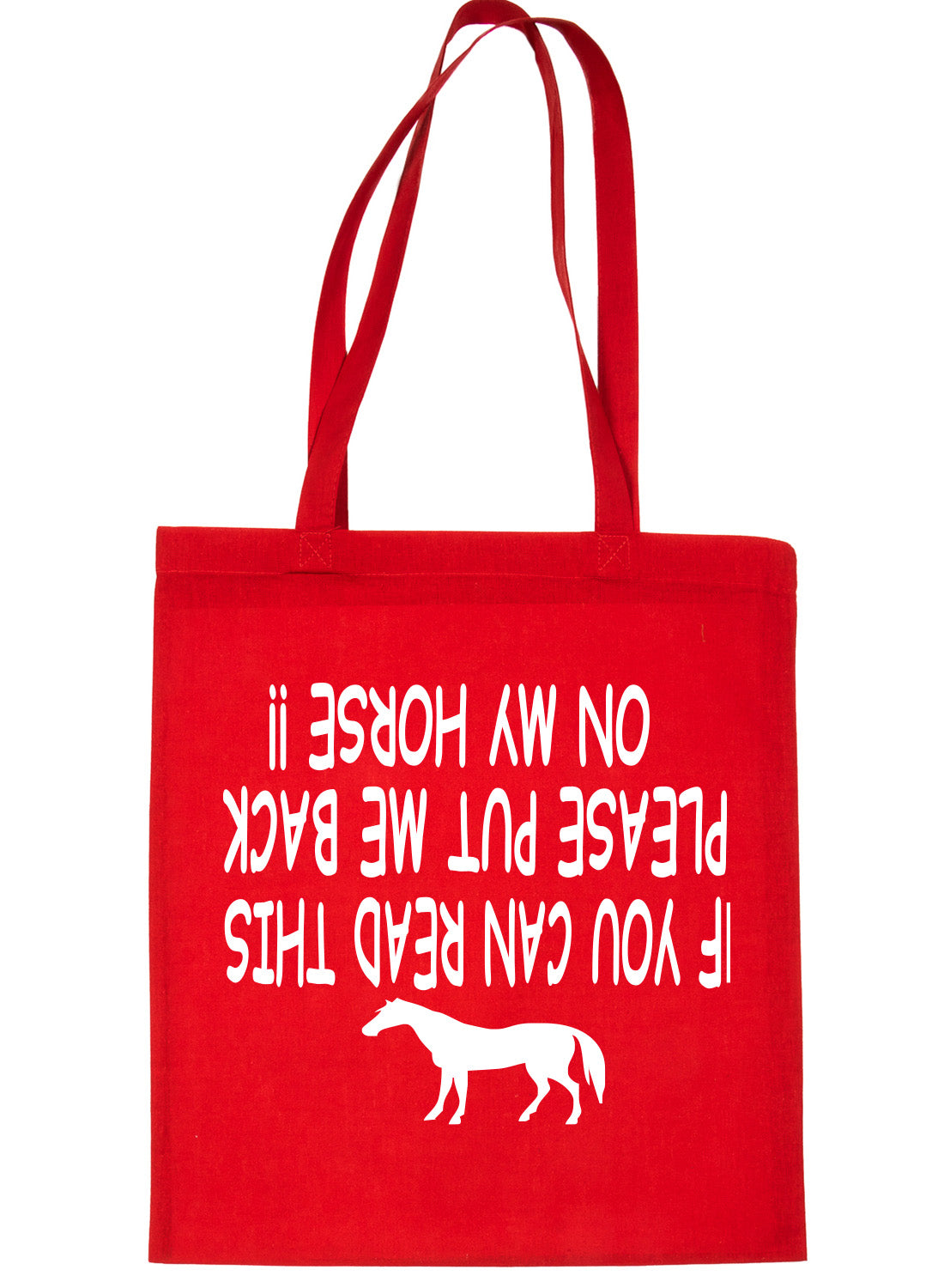 IF You Can Read This Put Me On Horse Riding Shopping Tote Bag Ladies Gift