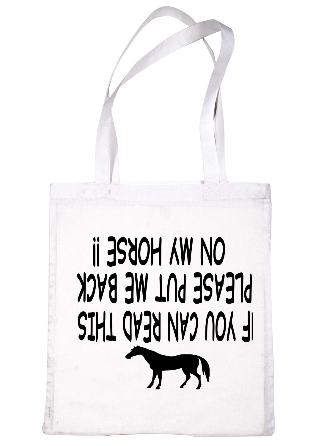 IF You Can Read This Put Me On Horse Riding Shopping Tote Bag Ladies Gift