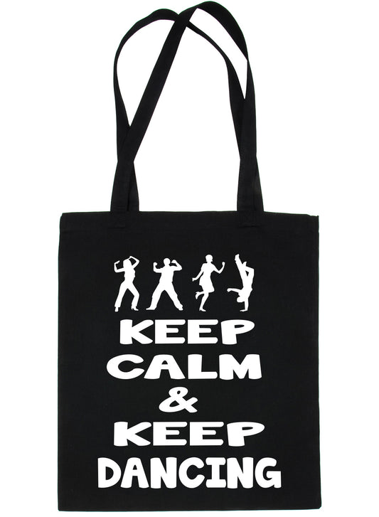 Keep Calm & Dance Disco Ballet Shopping Tote Bag Ladies Gift