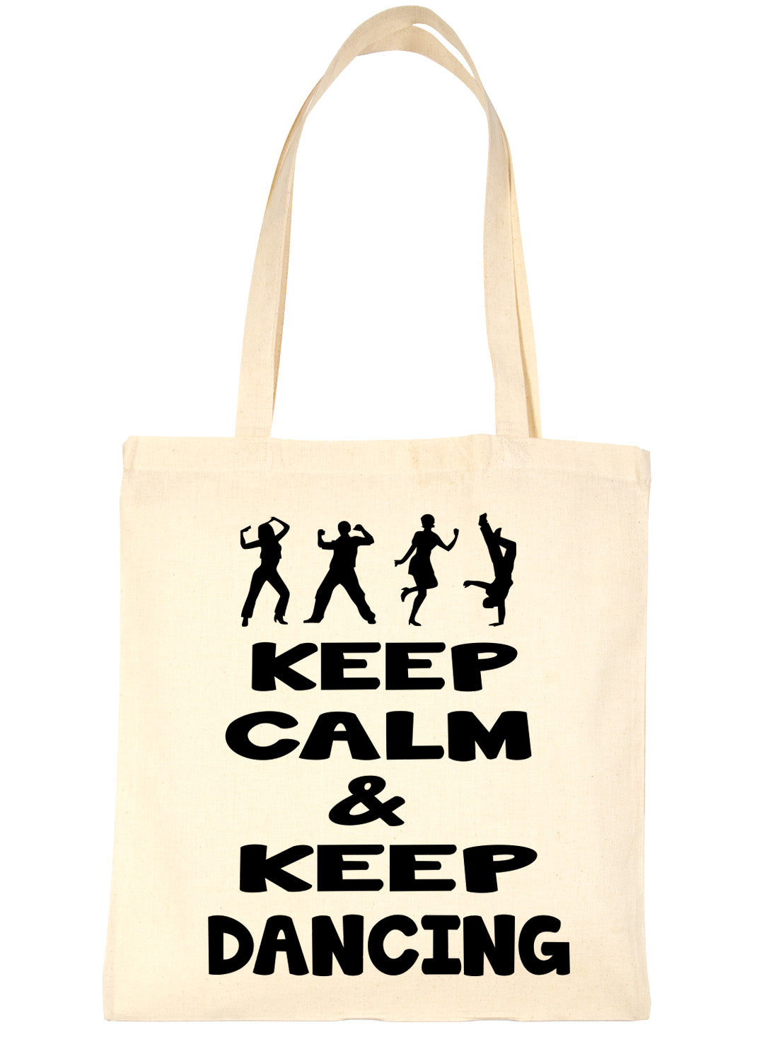 Keep Calm & Dance Disco Ballet Shopping Tote Bag Ladies Gift