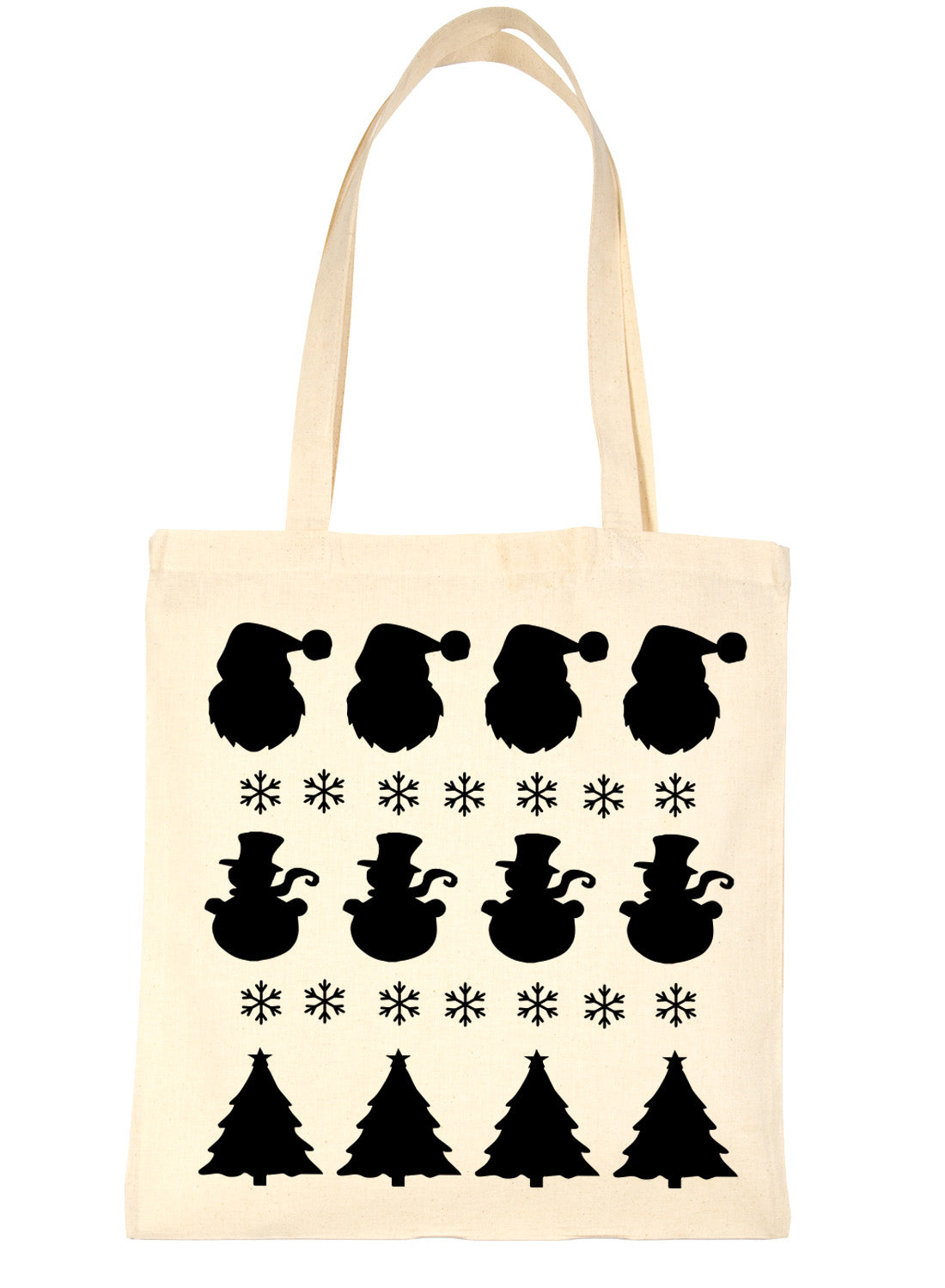 Santa Claus Father Christmas Snowman Shopping Tote Bag Ladies Gift