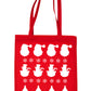 Santa Claus Father Christmas Snowman Shopping Tote Bag Ladies Gift