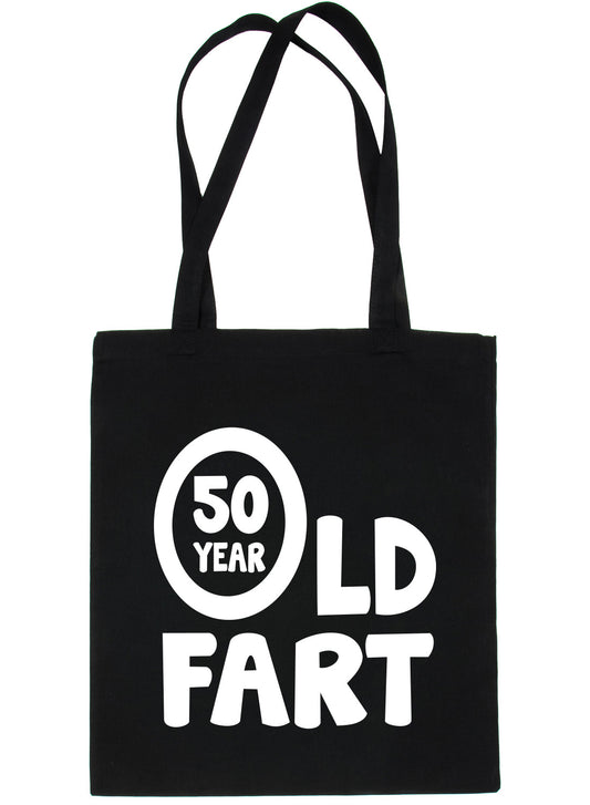 50 Year Old Fart Birthday Funny Shopping Tote Bag Ladies Gift