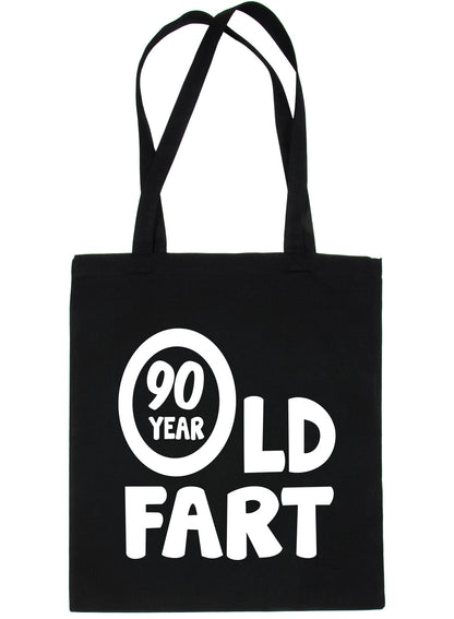 90 Year Old Fart Birthday Funny Shopping Tote Bag Ladies Gift