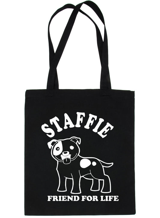 Staffie Bull Terrier Dog Lover Present Shopping Tote Bag Ladies Gift