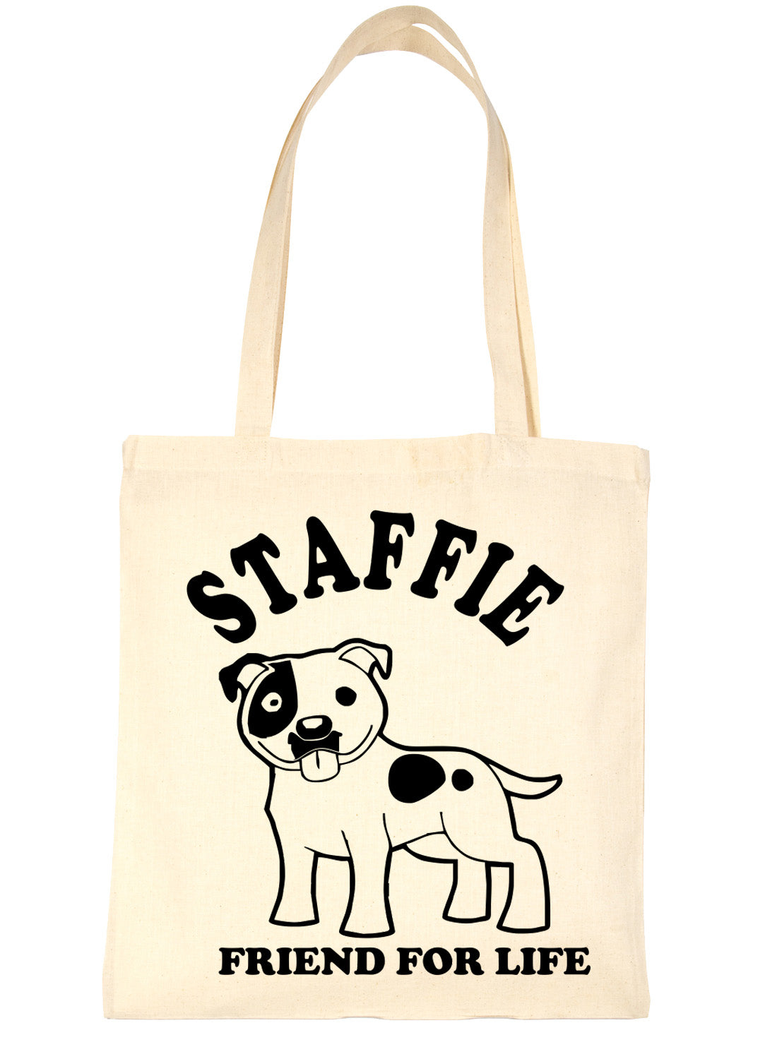 Staffie Bull Terrier Dog Lover Present Shopping Tote Bag Ladies Gift