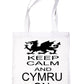 Wales Welsh Keep Calm & Cymru On Shopping Tote Bag Ladies Gift