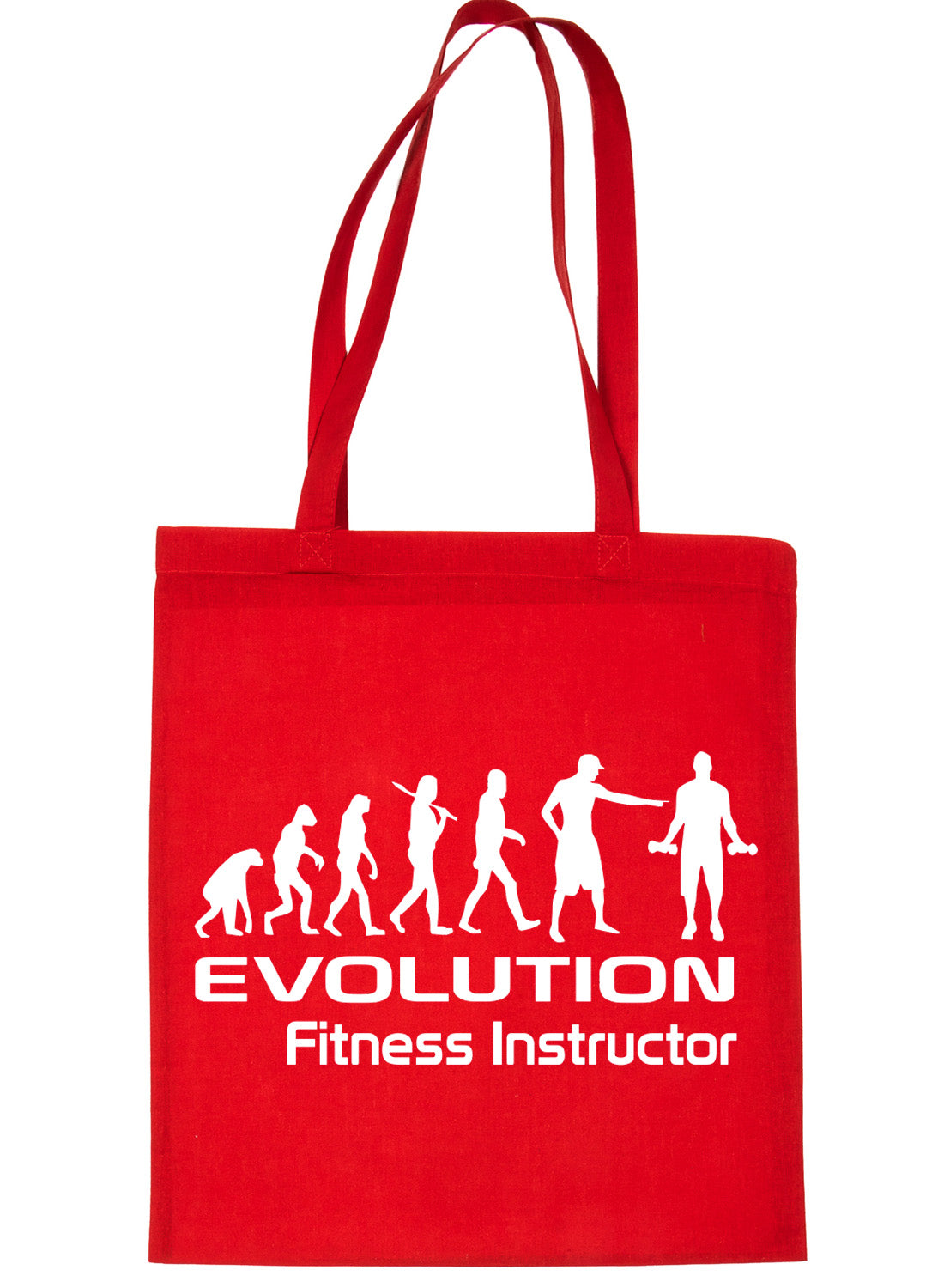 Evolution Of Fitness Instructor Gym Workout Shopping Tote Bag Ladies Gift