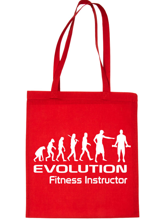 Evolution Of Fitness Instructor Gym Workout Shopping Tote Bag Ladies Gift