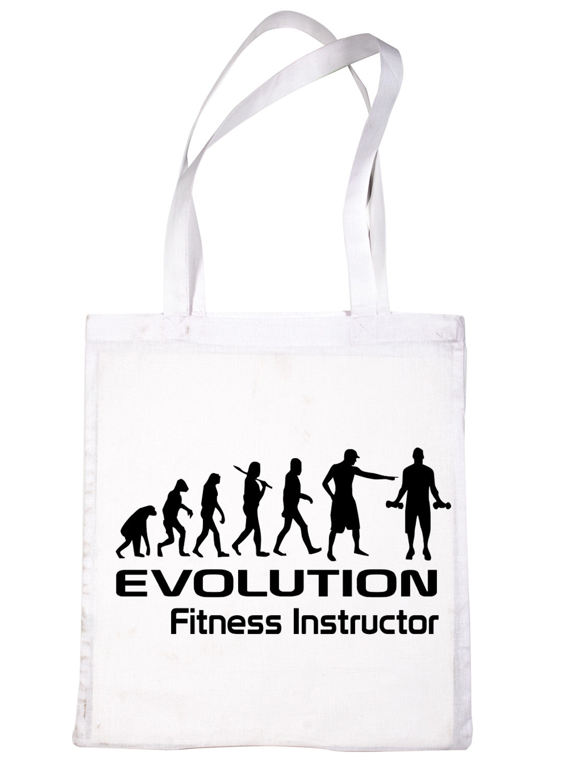 Evolution Of Fitness Instructor Gym Workout Shopping Tote Bag Ladies Gift