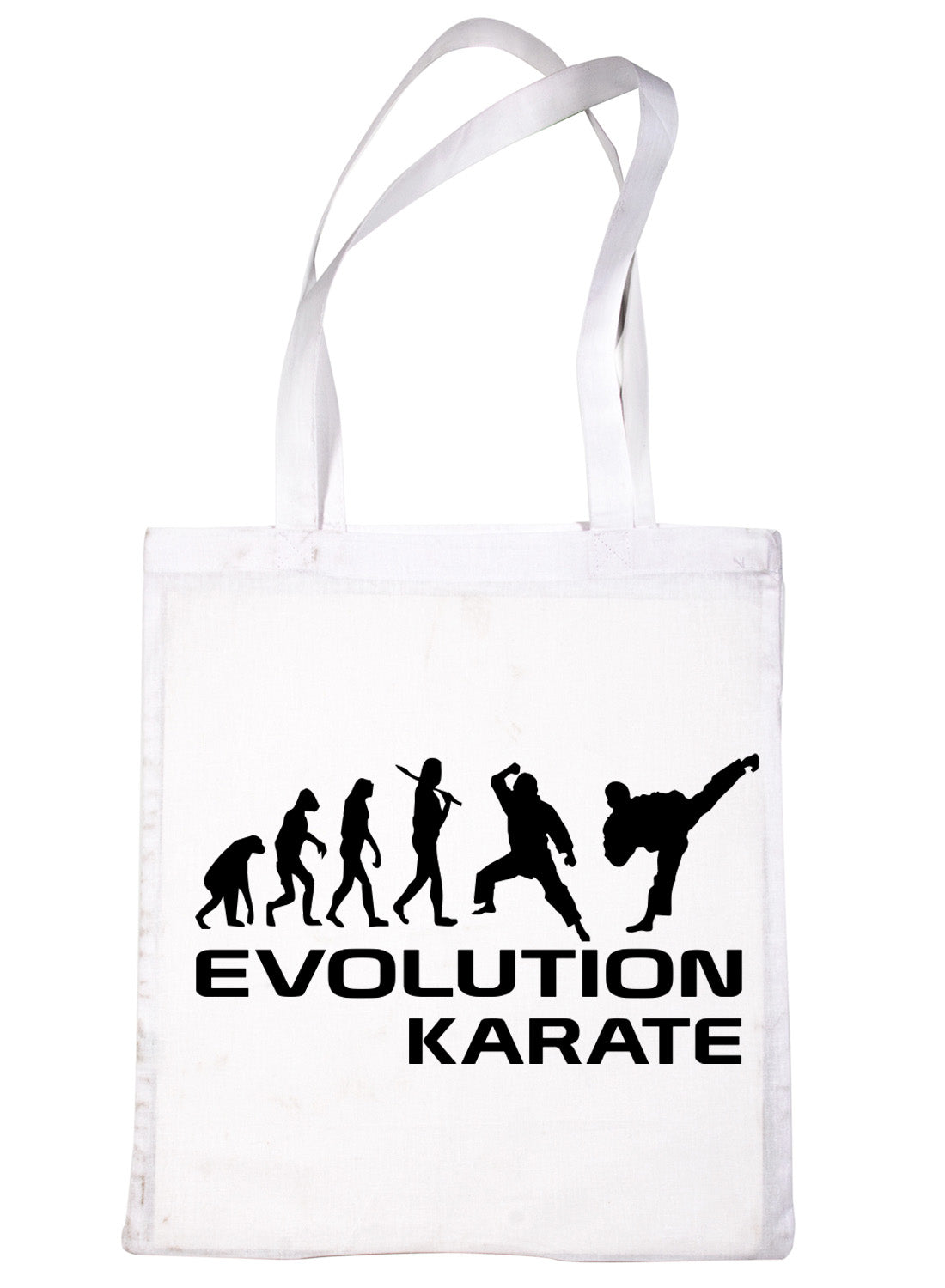 Evolution Of Karate Martial Arts Funny Shopping Tote Bag Ladies Gift