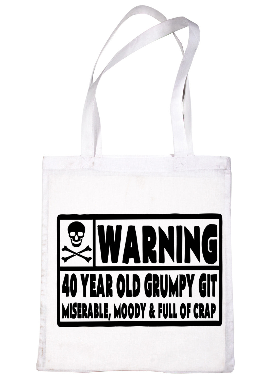 40 Year Old Git 40th Birthday Present Shopping Tote Bag Ladies Gift
