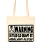 50 Year Old Git 50th Birthday Present Shopping Tote Bag Ladies Gift