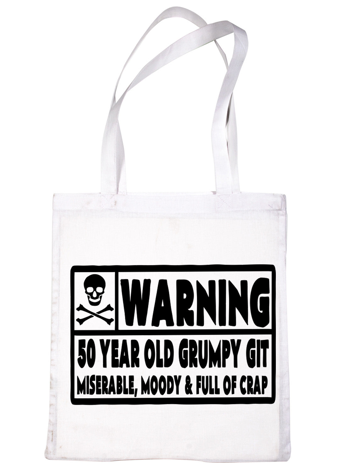 50 Year Old Git 50th Birthday Present Shopping Tote Bag Ladies Gift