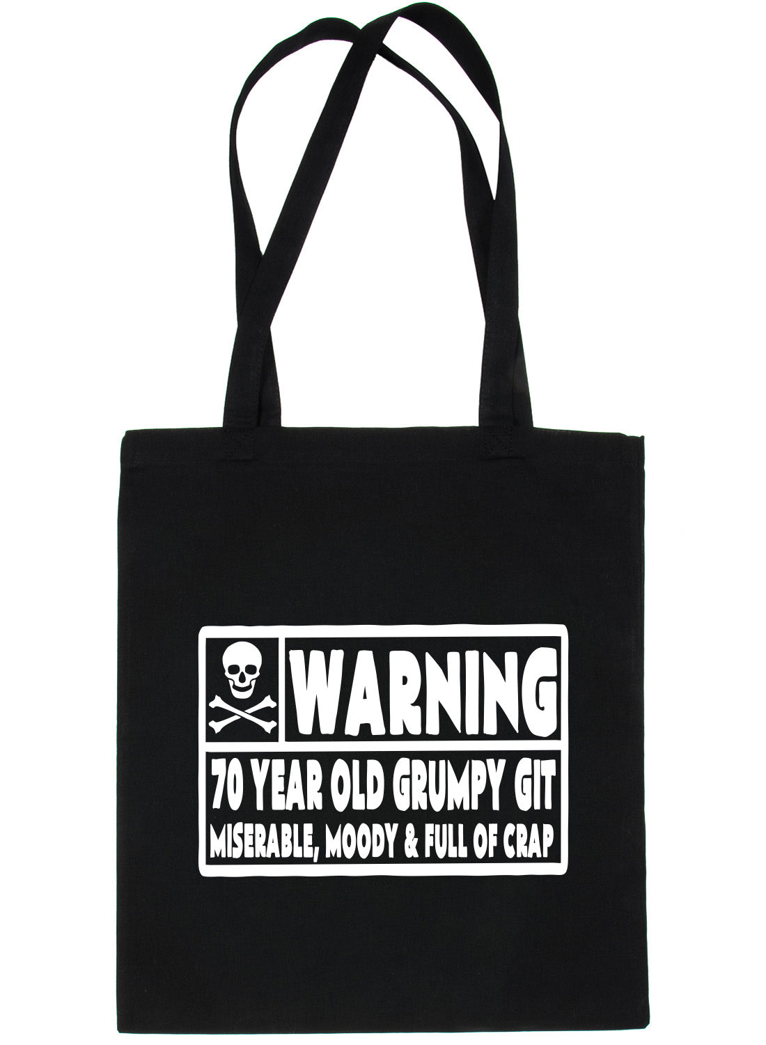 70 Year Old Git 70th Birthday Present Shopping Tote Bag Ladies Gift