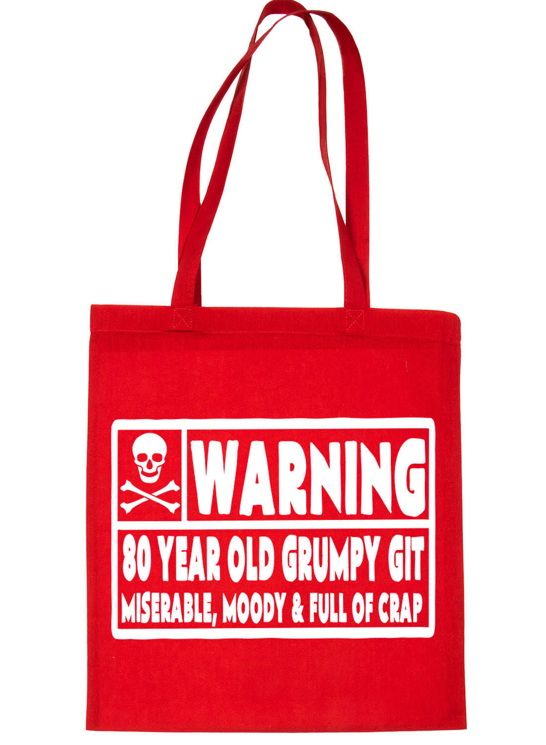 80 Year Old Git 80th Birthday Present Shopping Tote Bag Ladies Gift