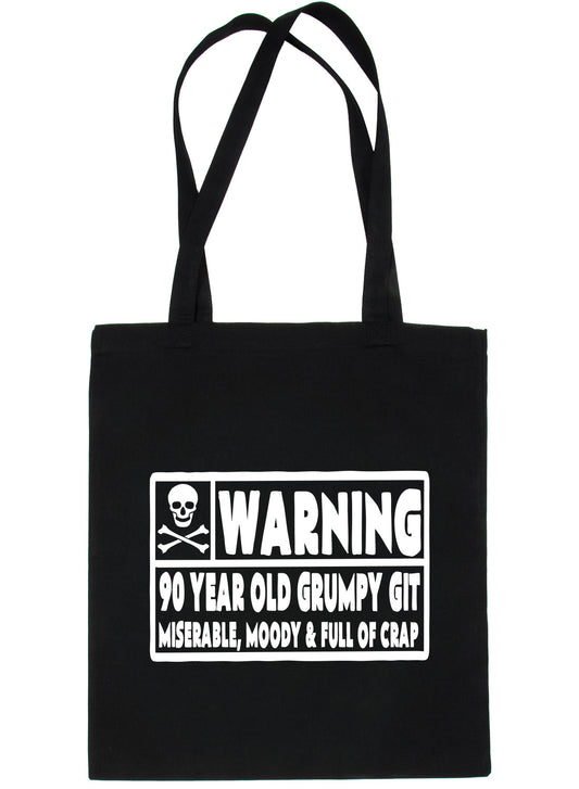 90 Year Old Git 90th Birthday Present Shopping Tote Bag Ladies Gift