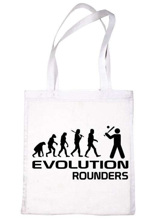 Evolution Of Rounders Sport Funny Shopping Tote Bag Ladies Gift